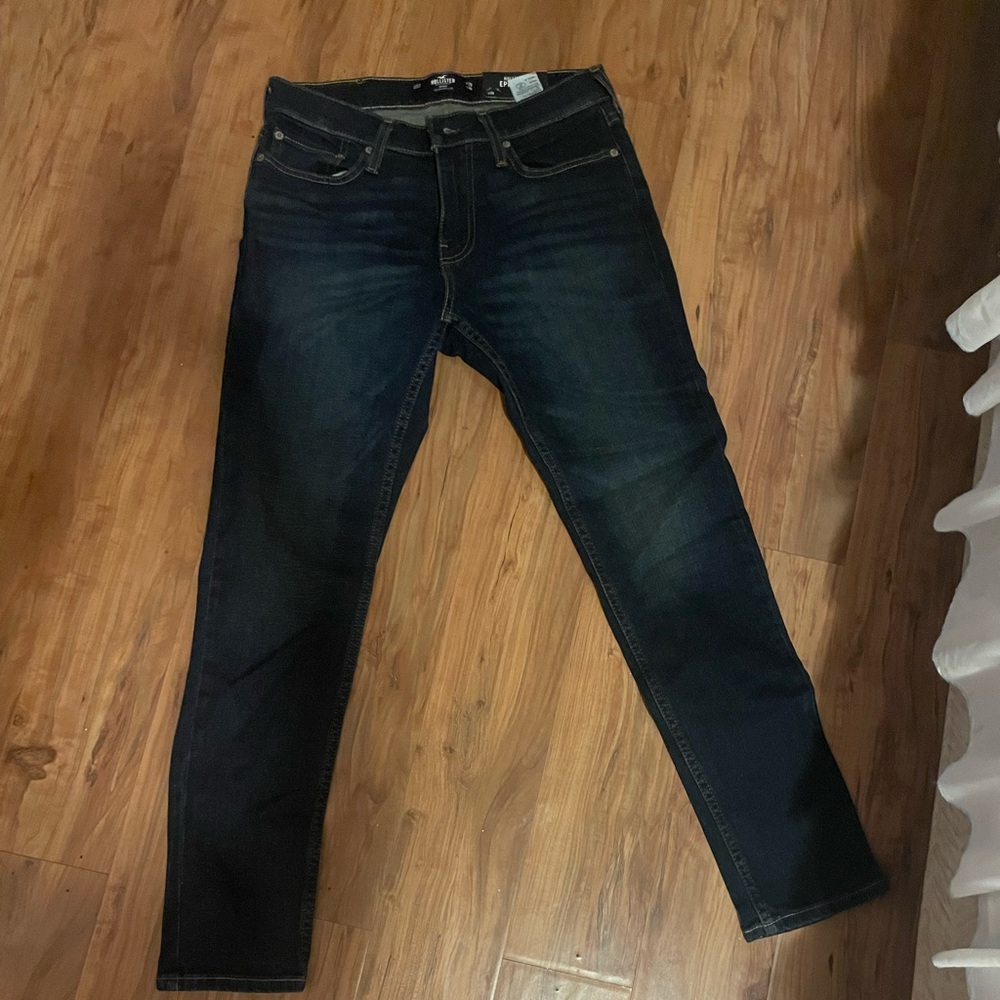 Brand new dark blue hollister jeans